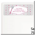 Microphone - Birthday Party Return Address Labels thumbnail