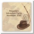 Adventure - Square Personalized Birthday Party Sticker Labels thumbnail