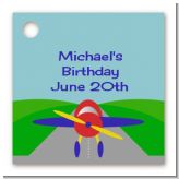 Airplane - Personalized Birthday Party Card Stock Favor Tags