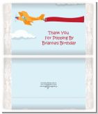 Airplane in the Clouds - Personalized Popcorn Wrapper Birthday Party Favors