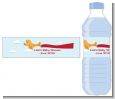 Airplane in the Clouds - Personalized Baby Shower Water Bottle Labels thumbnail