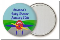 Airplane - Personalized Baby Shower Pocket Mirror Favors