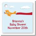 Airplane in the Clouds - Personalized Baby Shower Card Stock Favor Tags thumbnail