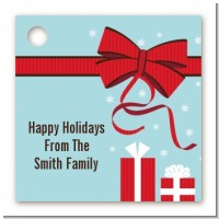 All Wrapped Up Gifts - Personalized Christmas Card Stock Favor Tags