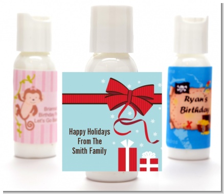 All Wrapped Up Gifts - Personalized Christmas Lotion Favors