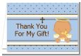 Angel Baby Boy Hispanic - Baptism / Christening Thank You Cards thumbnail