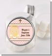 Angel Baby Girl Caucasian - Personalized Baptism / Christening Candy Jar thumbnail