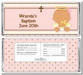 Angel Baby Girl Hispanic - Personalized Baptism / Christening Candy Bar Wrappers