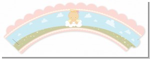 Angel in the Cloud Girl - Baby Shower Cupcake Wrappers