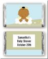 Angel in the Cloud Boy African American - Personalized Baby Shower Mini Candy Bar Wrappers thumbnail