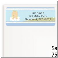 Angel in the Cloud Boy - Baby Shower Return Address Labels