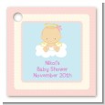 Angel in the Cloud Girl - Personalized Baby Shower Card Stock Favor Tags thumbnail