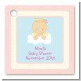 Angel in the Cloud Girl - Personalized Baby Shower Card Stock Favor Tags thumbnail