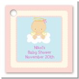 Angel in the Cloud Girl - Personalized Baby Shower Card Stock Favor Tags