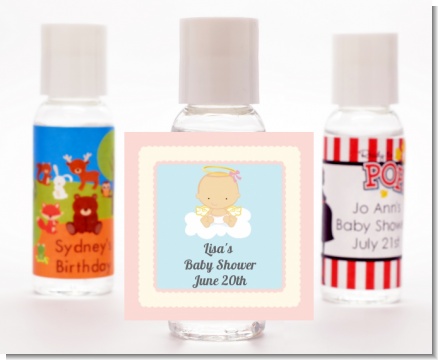 Angel in the Cloud Girl - Personalized Baby Shower Hand Sanitizers Favors