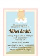 Angel in the Cloud Girl - Baby Shower Petite Invitations thumbnail