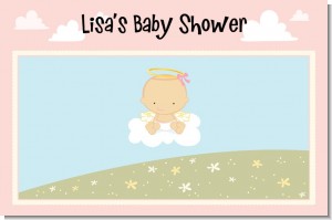 Angel in the Cloud Girl - Personalized Baby Shower Placemats