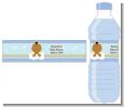 Angel in the Cloud Boy African American - Personalized Baby Shower Water Bottle Labels thumbnail
