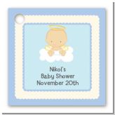 Angel in the Cloud Boy - Personalized Baby Shower Card Stock Favor Tags