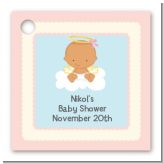 Angel in the Cloud Girl Hispanic - Personalized Baby Shower Card Stock Favor Tags