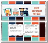 Animal Train - Personalized Baby Shower Candy Bar Wrappers