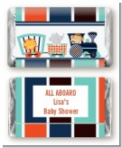 Animal Train - Personalized Baby Shower Mini Candy Bar Wrappers