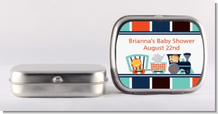 Animal Train - Personalized Baby Shower Mint Tins