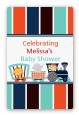 Animal Train - Custom Large Rectangle Baby Shower Sticker/Labels thumbnail