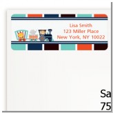 Animal Train - Baby Shower Return Address Labels