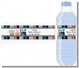 Animal Train - Personalized Baby Shower Water Bottle Labels thumbnail