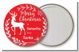 Festive Antlers - Personalized Christmas Pocket Mirror Favors thumbnail