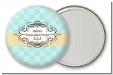 Aqua & Yellow - Personalized Graduation Party Pocket Mirror Favors