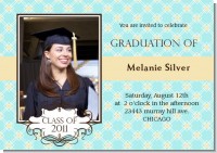 Aqua & Yellow - Graduation Party Invitations