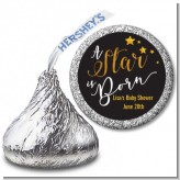A Star Is Born Gold - Hershey Kiss Baby Shower Sticker Labels