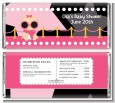 A Star Is Born Hollywood Black|Pink - Personalized Baby Shower Candy Bar Wrappers thumbnail