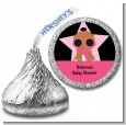 A Star Is Born Hollywood Black|Pink - Hershey Kiss Baby Shower Sticker Labels thumbnail