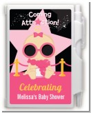 A Star Is Born Hollywood Black|Pink - Baby Shower Personalized Notebook Favor