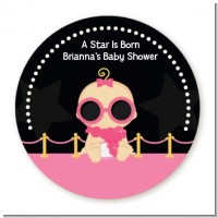 A Star Is Born Hollywood Black|Pink - Personalized Baby Shower Table Confetti