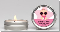 A Star Is Born Hollywood White|Pink - Baby Shower Candle Favors