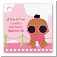 A Star Is Born Hollywood White|Pink - Personalized Baby Shower Card Stock Favor Tags thumbnail