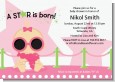 A Star Is Born!® Hollywood White|Pink - Baby Shower Invitations thumbnail