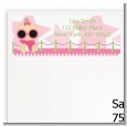 A Star Is Born Hollywood White|Pink - Baby Shower Return Address Labels thumbnail