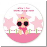 A Star Is Born Hollywood White|Pink - Personalized Baby Shower Table Confetti