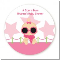 A Star Is Born Hollywood White|Pink - Personalized Baby Shower Table Confetti