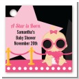 A Star Is Born Hollywood Black|Pink - Personalized Baby Shower Card Stock Favor Tags thumbnail
