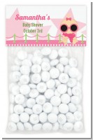 A Star Is Born Hollywood White|Pink - Custom Baby Shower Treat Bag Topper