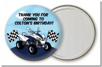 ATV 4 Wheeler Quad - Personalized Birthday Party Pocket Mirror Favors