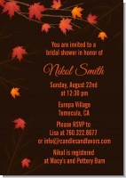 Autumn Leaves - Bridal Shower Invitations