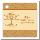 Autumn Tree - Personalized Bridal Shower Card Stock Favor Tags