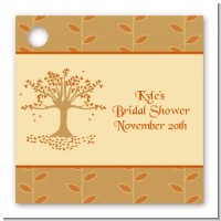 Autumn Tree - Personalized Bridal Shower Card Stock Favor Tags